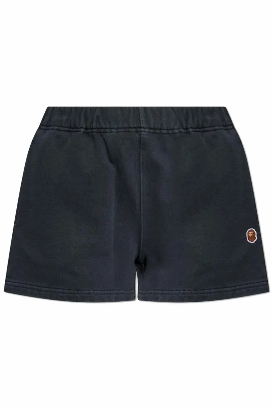 A BATHING APE® CZARNY Szorty z logo