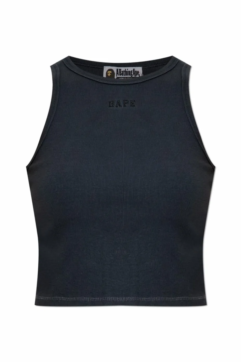 A BATHING APE® CZARNY Top z logo