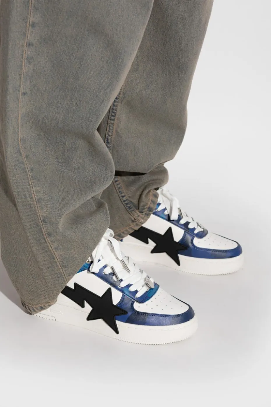 A BATHING APE® NIEBIESKI Buty sportowe z logo