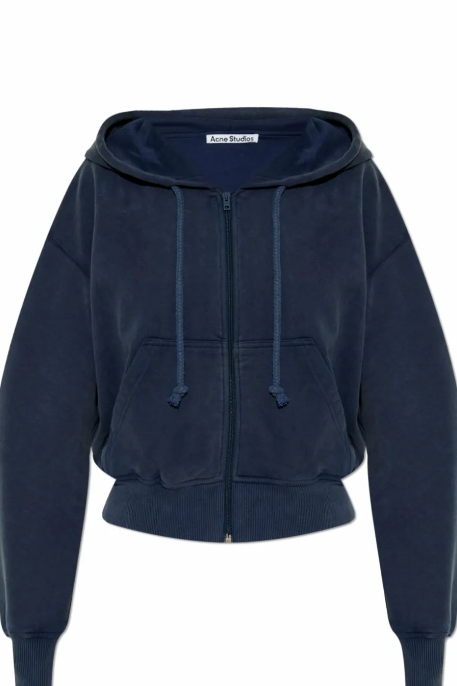 Acne Studios GRANATOWY Bluza z kapturem