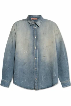 Acne Studios NIEBIESKI Jeansowa koszula