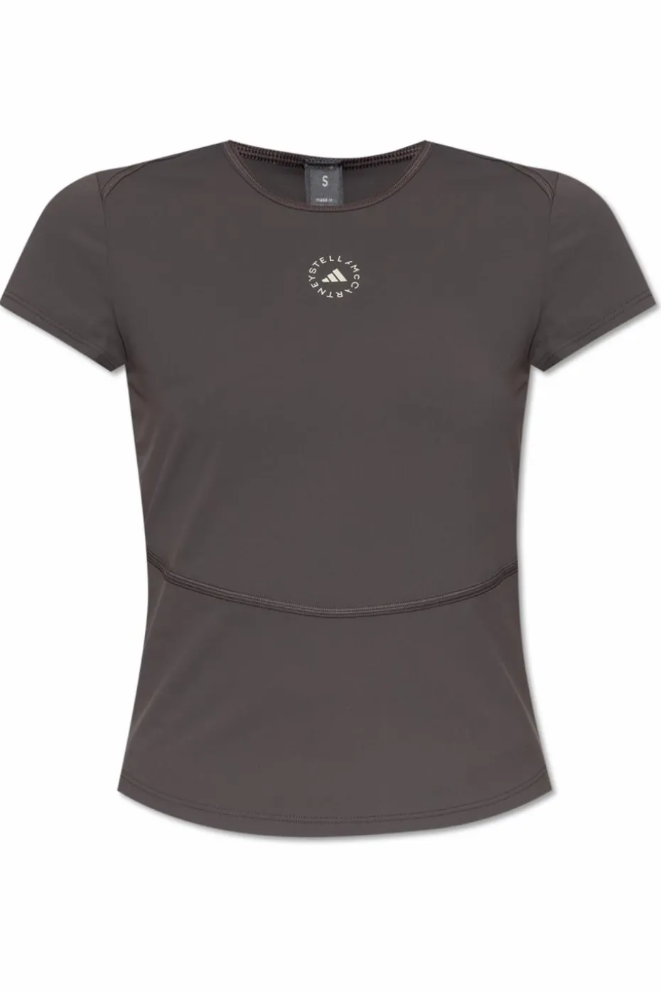 ADIDAS by Stella McCartney BRĄZOWY T-shirt treningowy