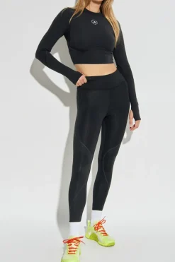 ADIDAS by Stella McCartney CZARNY Top z długimi rękawami
