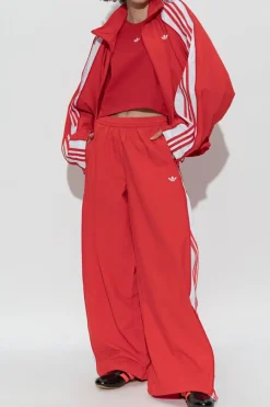 ADIDAS Originals CZERWONY Spodnie dresowe z logo