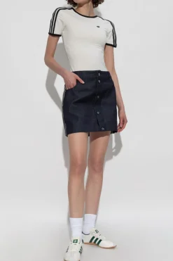 ADIDAS Originals GRANATOWY Jeansowa spódnica