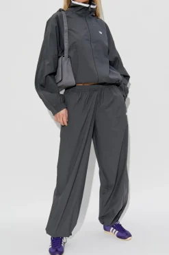 ADIDAS Originals SZARY Spodnie dresowe z logo
