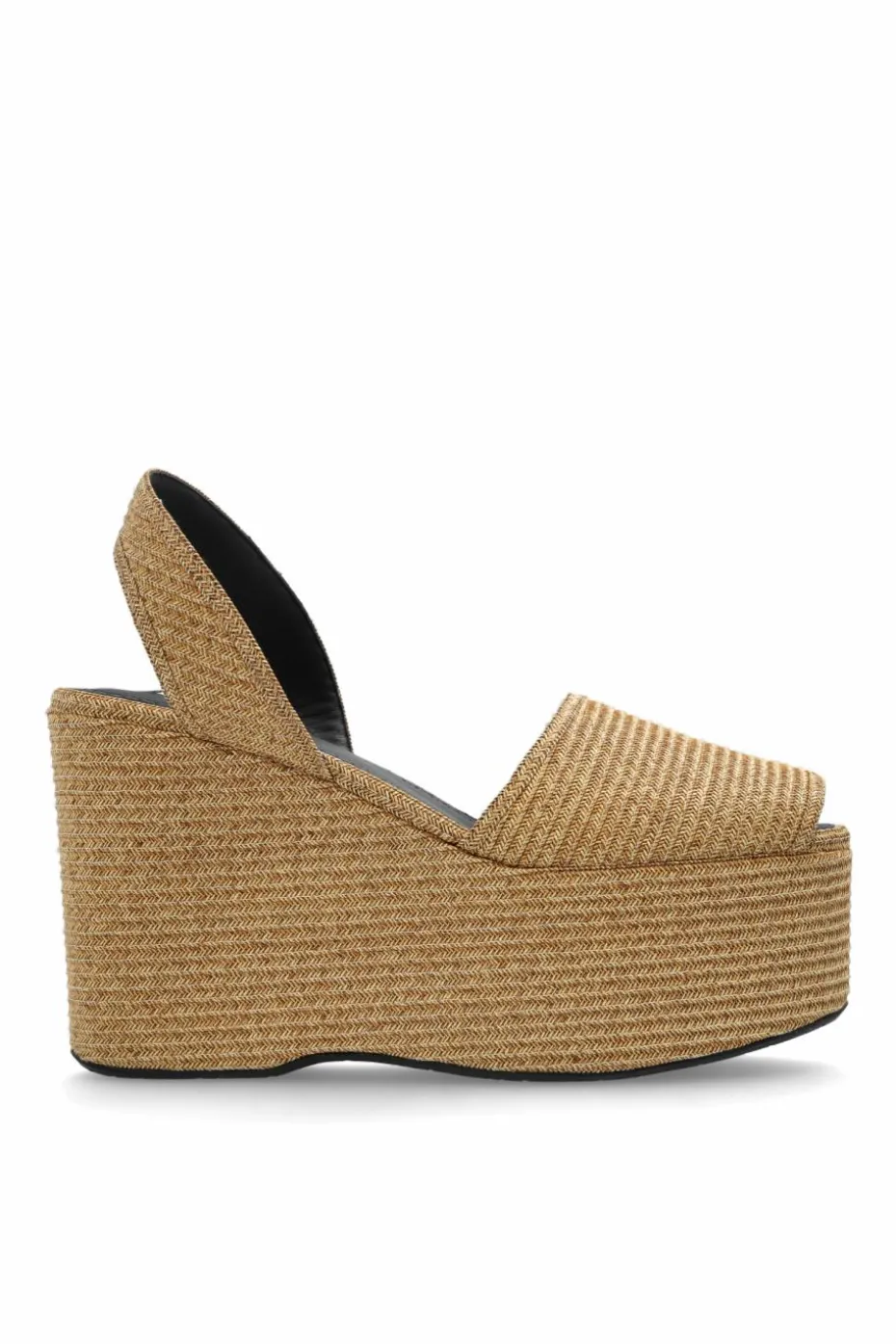 Alaïa beżowy Sandały na koturnie