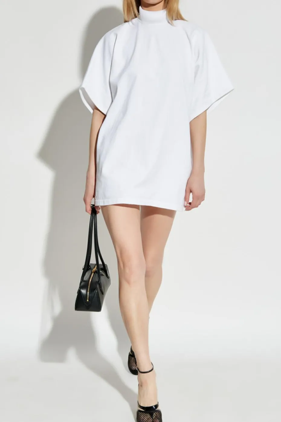 Alaïa BIAŁY Top z usztywnianą stójką