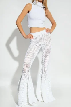 Alaïa BIAŁY Top ze stójką