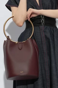 Alaïa BORDO Torba do ręki ‘Ring’
