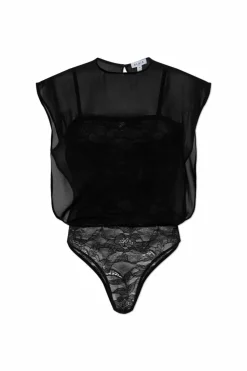 Alaïa CZARNY Body bez rękawów