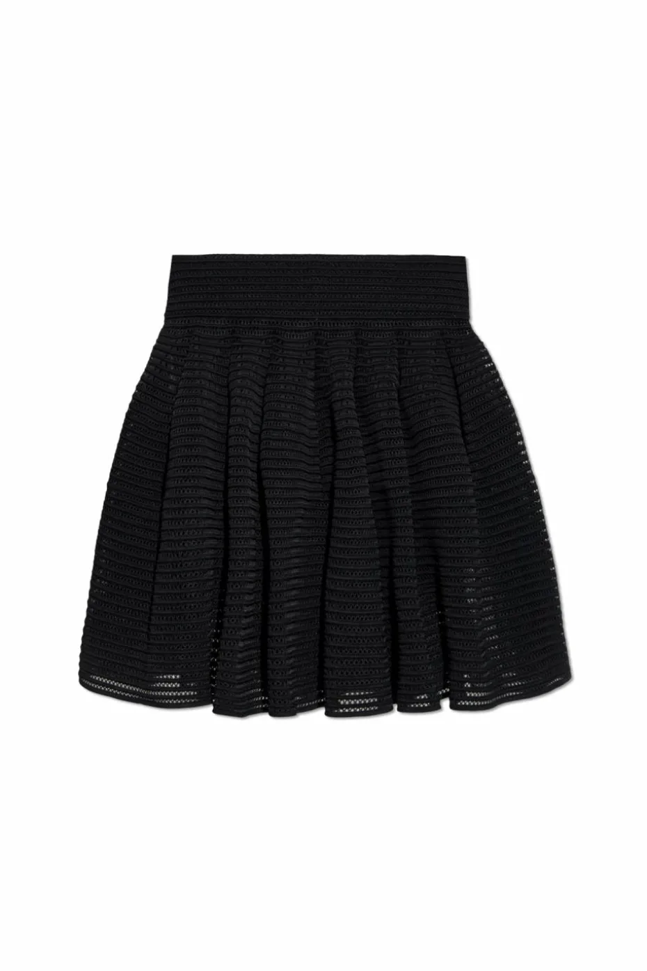 Alaïa CZARNY Dwuwarstwowa spódnica