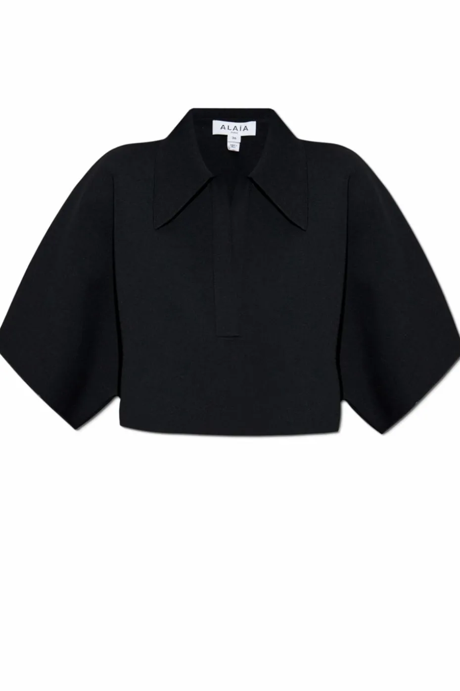 Alaïa CZARNY Krótki top