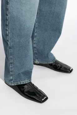 Alaïa CZARNY Lakierowane botki