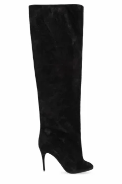 Alaïa CZARNY Skórzane kozaki