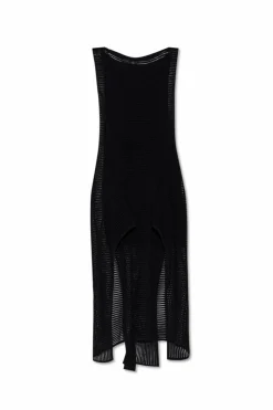 Alaïa CZARNY Sukienka z rozcięciami