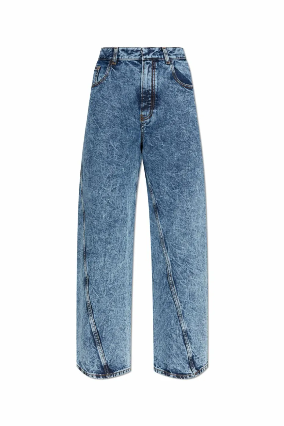 Alaïa NIEBIESKI Jeansy z wysokim stanem
