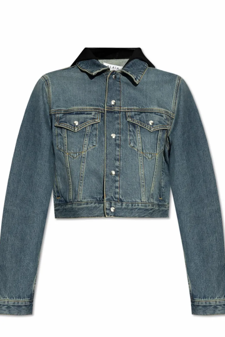 Alaïa NIEBIESKI Kurtka jeansowa