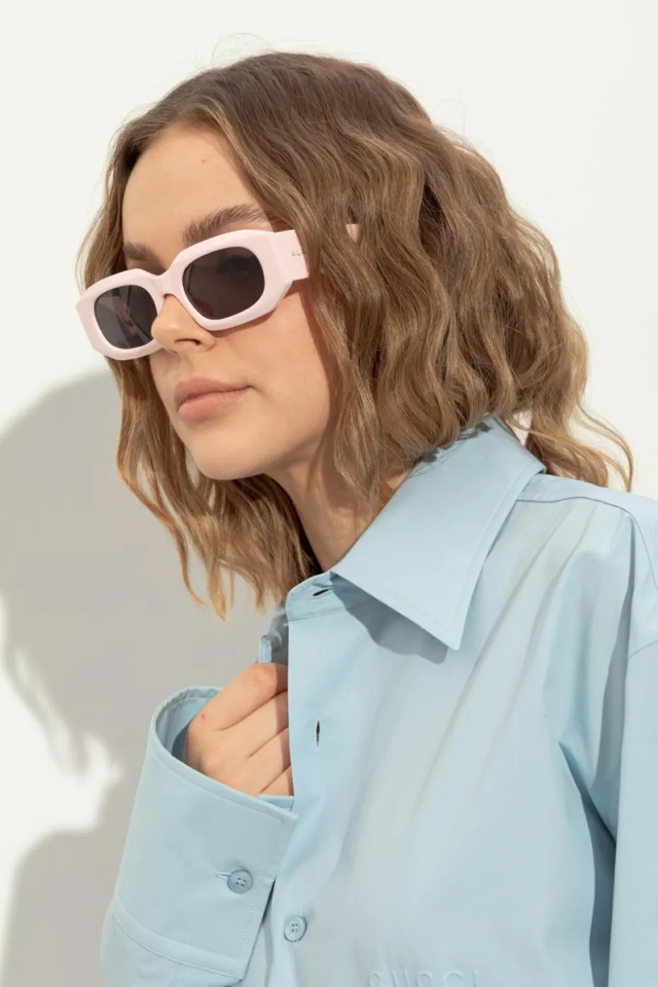 Alaïa RÓŻOWY Okulary przeciwsłoneczne