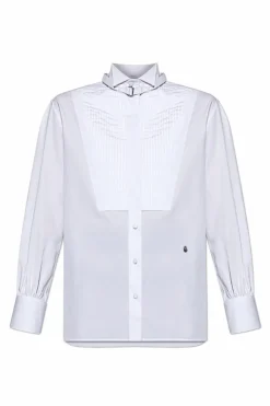 Alexander McQueen BIAŁY Koszula ze stójką