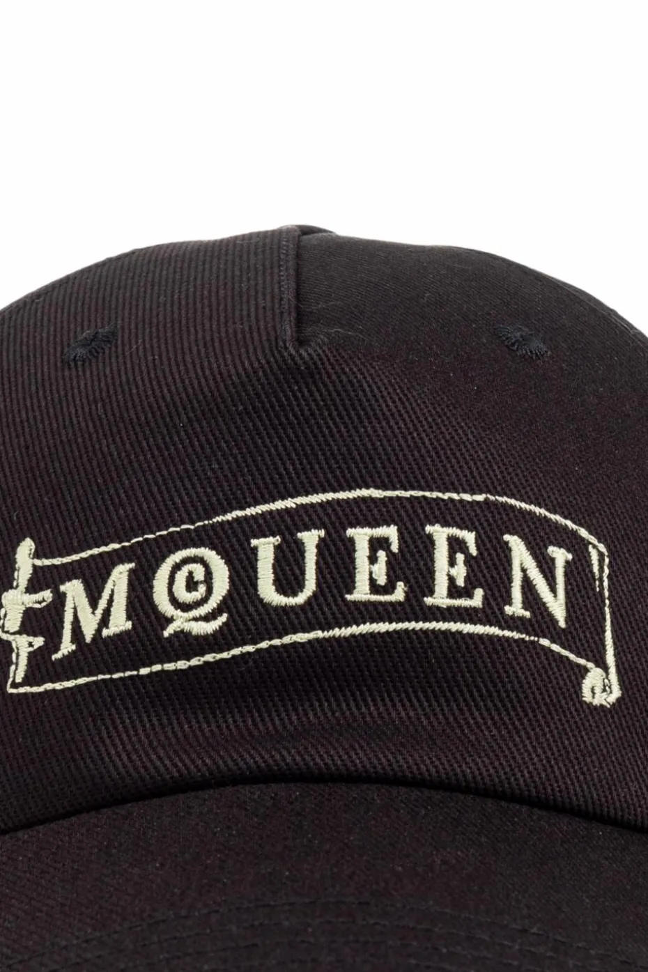Alexander McQueen CZARNY Czapka z daszkiem