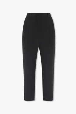 Alexander McQueen CZARNY Spodnie w kant