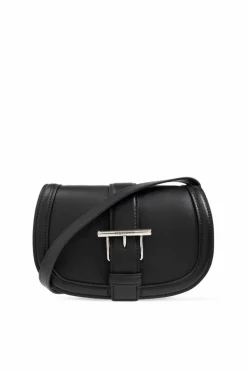 Alexander McQueen CZARNY Skórzana torba `Mini T-Bar Satchel`