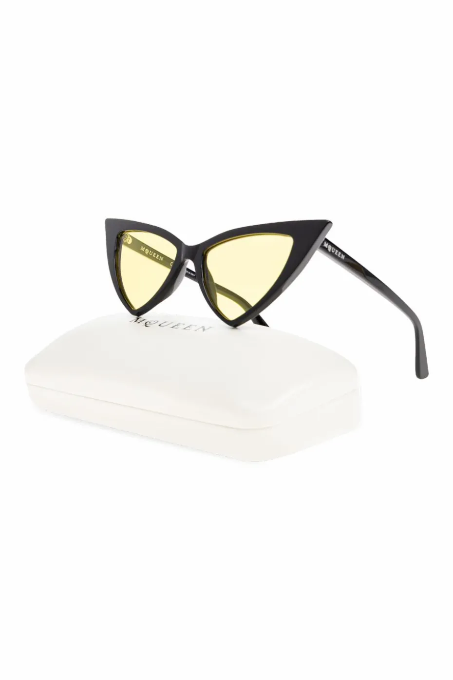 Alexander McQueen CZARNY Okulary przeciwsłoneczne