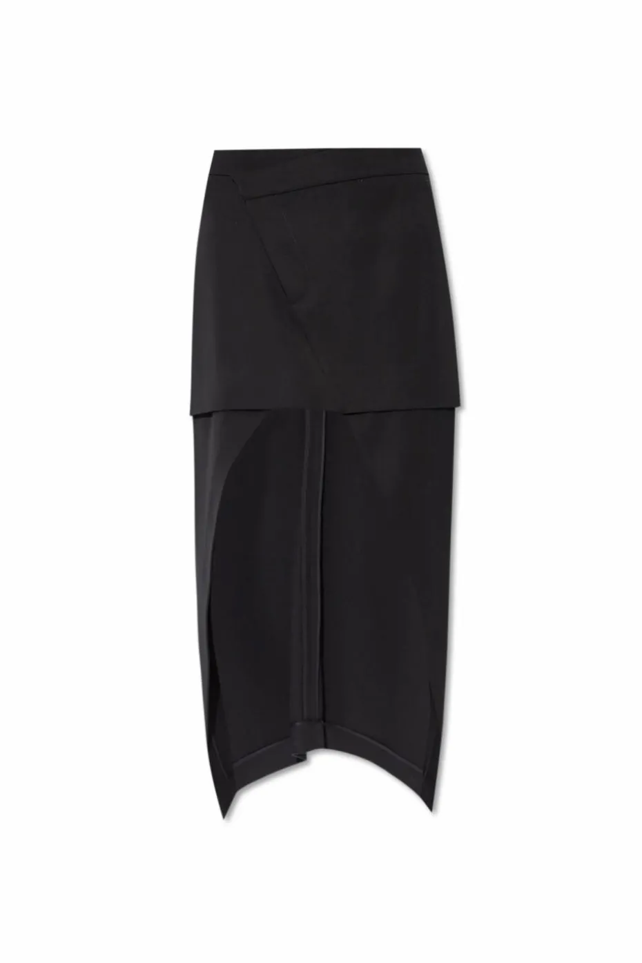 Alexander McQueen CZARNY Asymetryczna spódnica