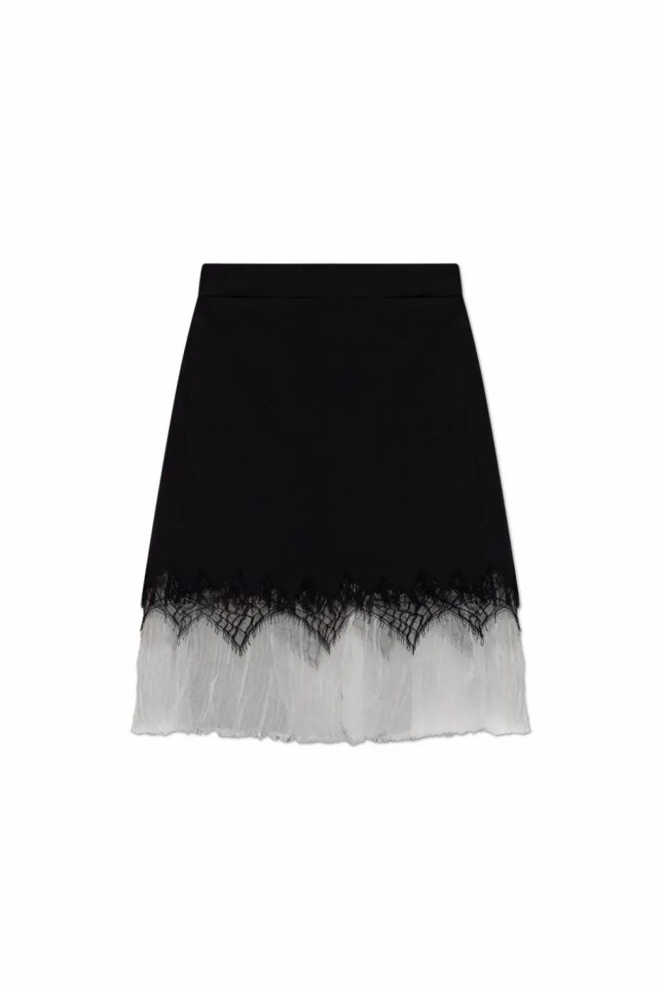 Alexander McQueen CZARNY Spódnica z koronką