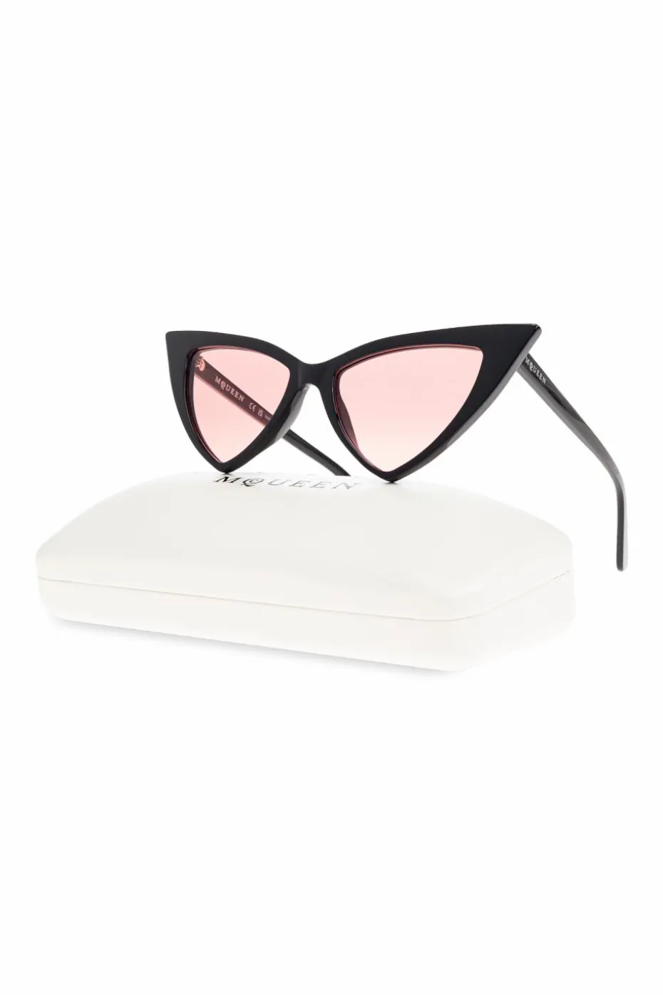Alexander McQueen CZARNY Okulary przeciwsłoneczne