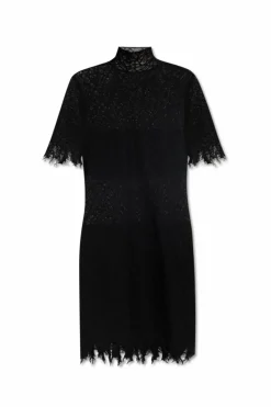 Alexander McQueen CZARNY Koronkowa sukienka