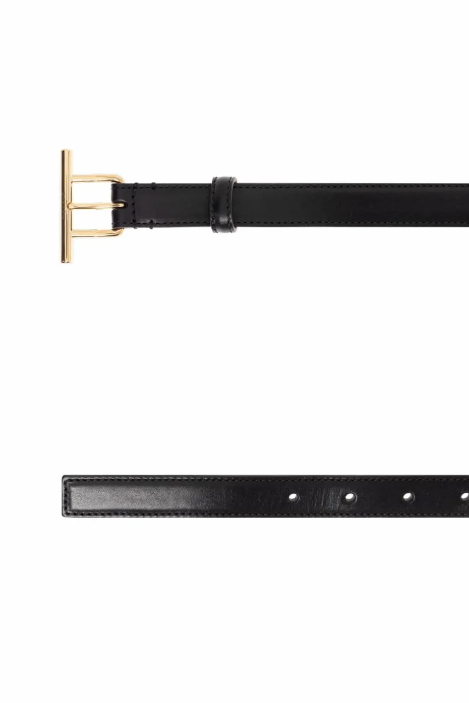 Alexander McQueen GRANATOWY Skórzany pasek