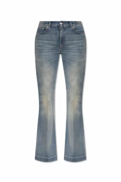Alexander McQueen NIEBIESKI Jeansy z rozszerzanymi nogawkami