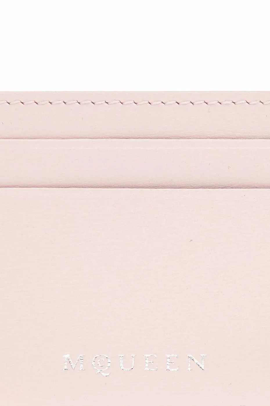 Alexander McQueen RÓŻOWY Skórzane etui na karty