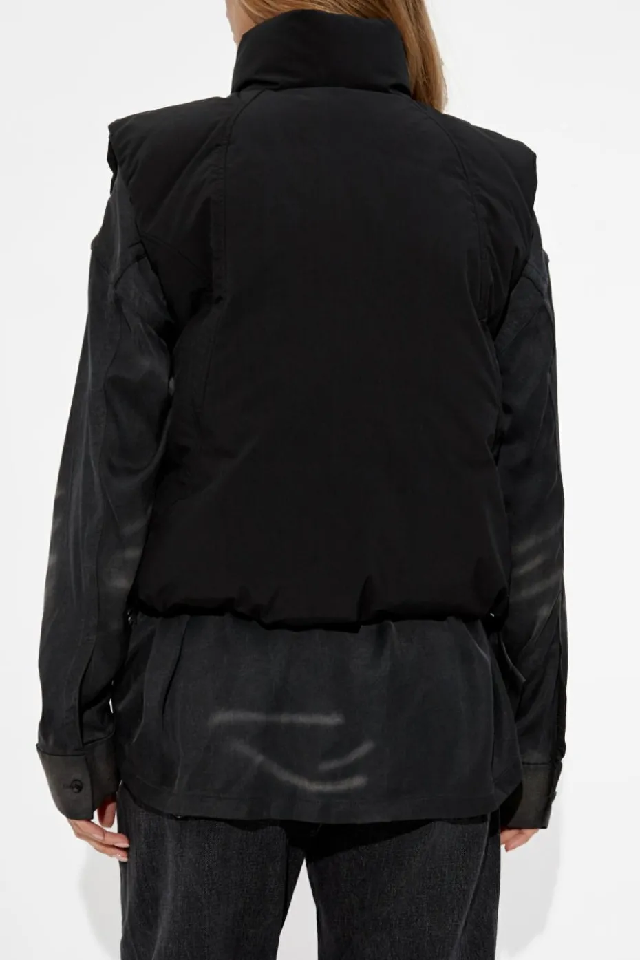 Alexander Wang CZARNY Puchowa kamizelka