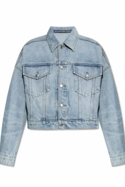 Alexander Wang jasnoniebieski Jeansowa kurtka o luźnym kroju