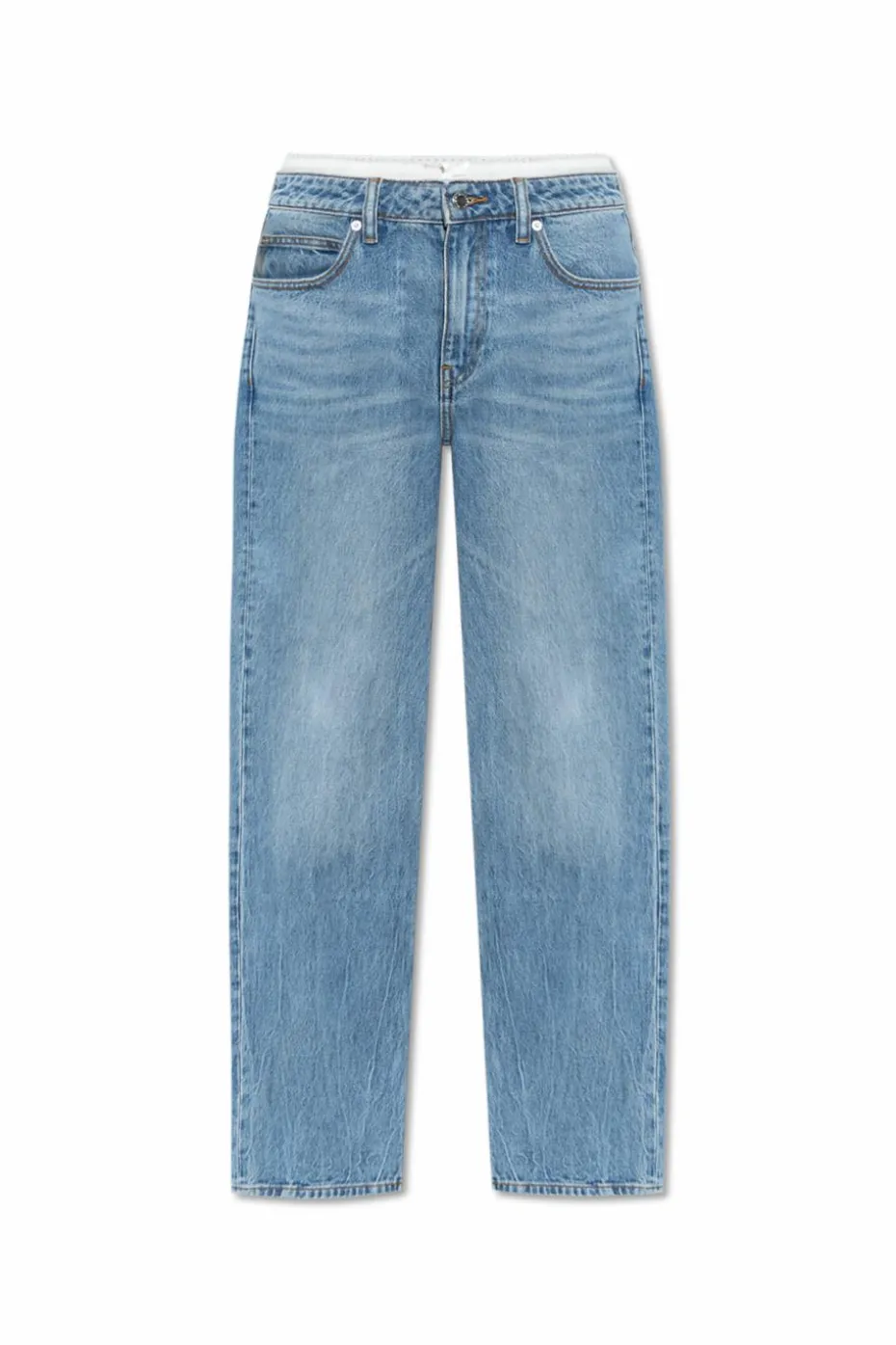 Alexander Wang NIEBIESKI Jeansy z dekoracyjnym wykończeniem
