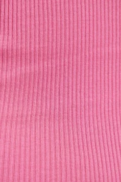 Alexander Wang RÓŻOWY Prążkowana sukienka bieliźniana bez rękawów