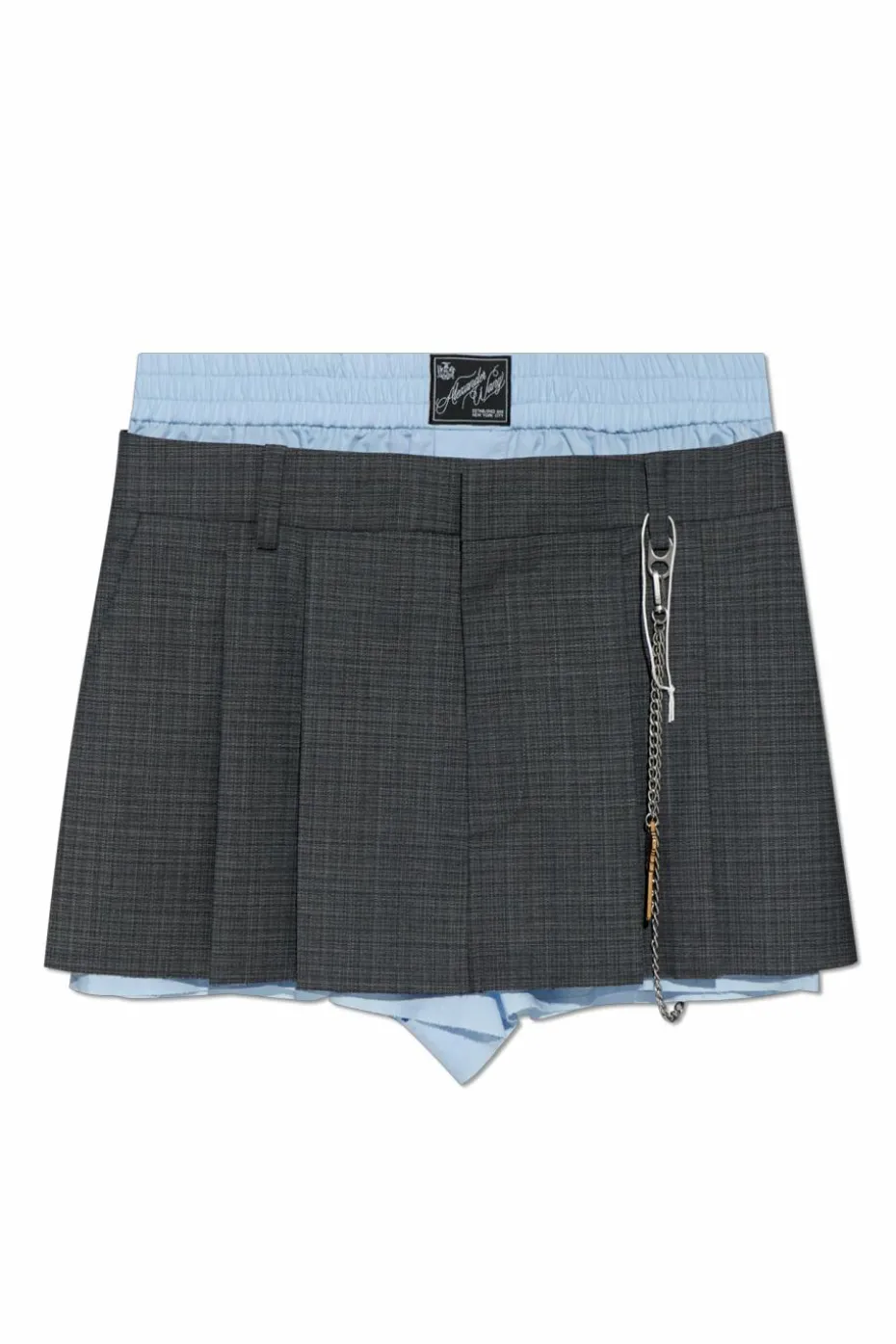 Alexander Wang SZARY Szorty z zaszewkami