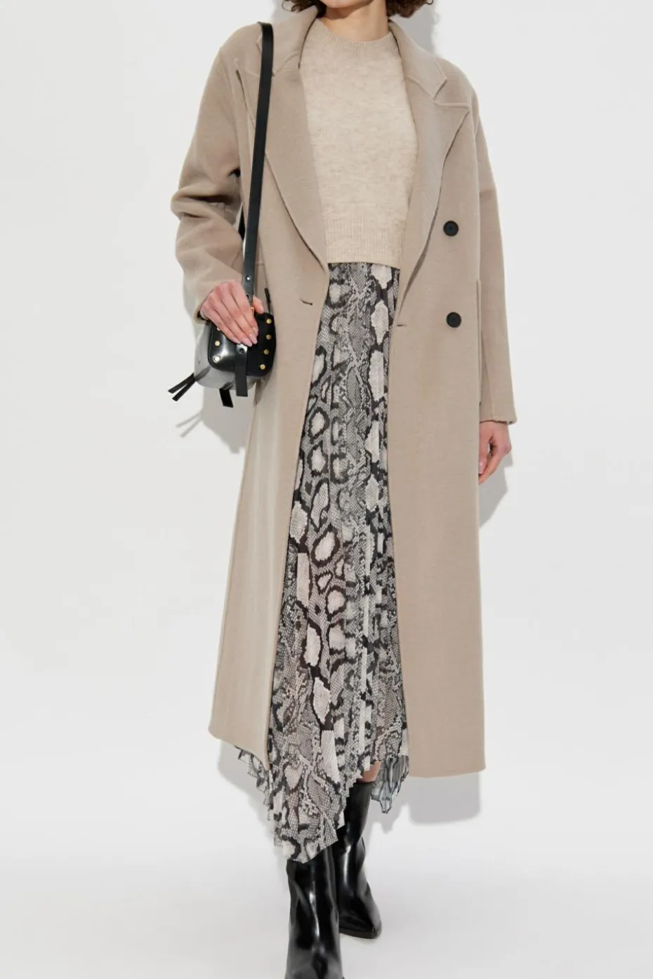AllSaints beżowy Płaszcz `Pheebee`