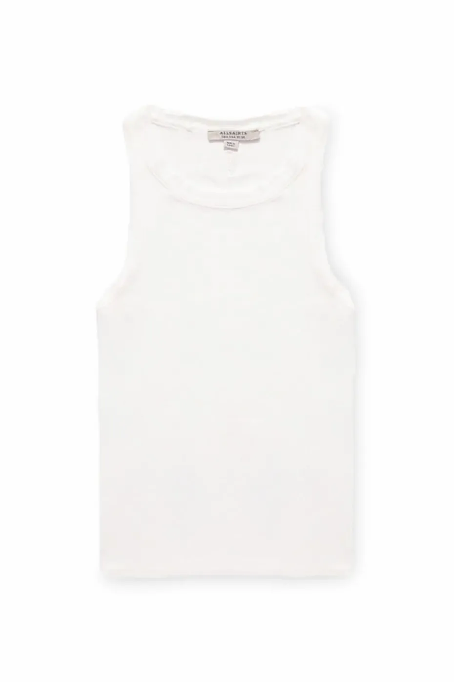 AllSaints BIAŁY Prążkowany top
