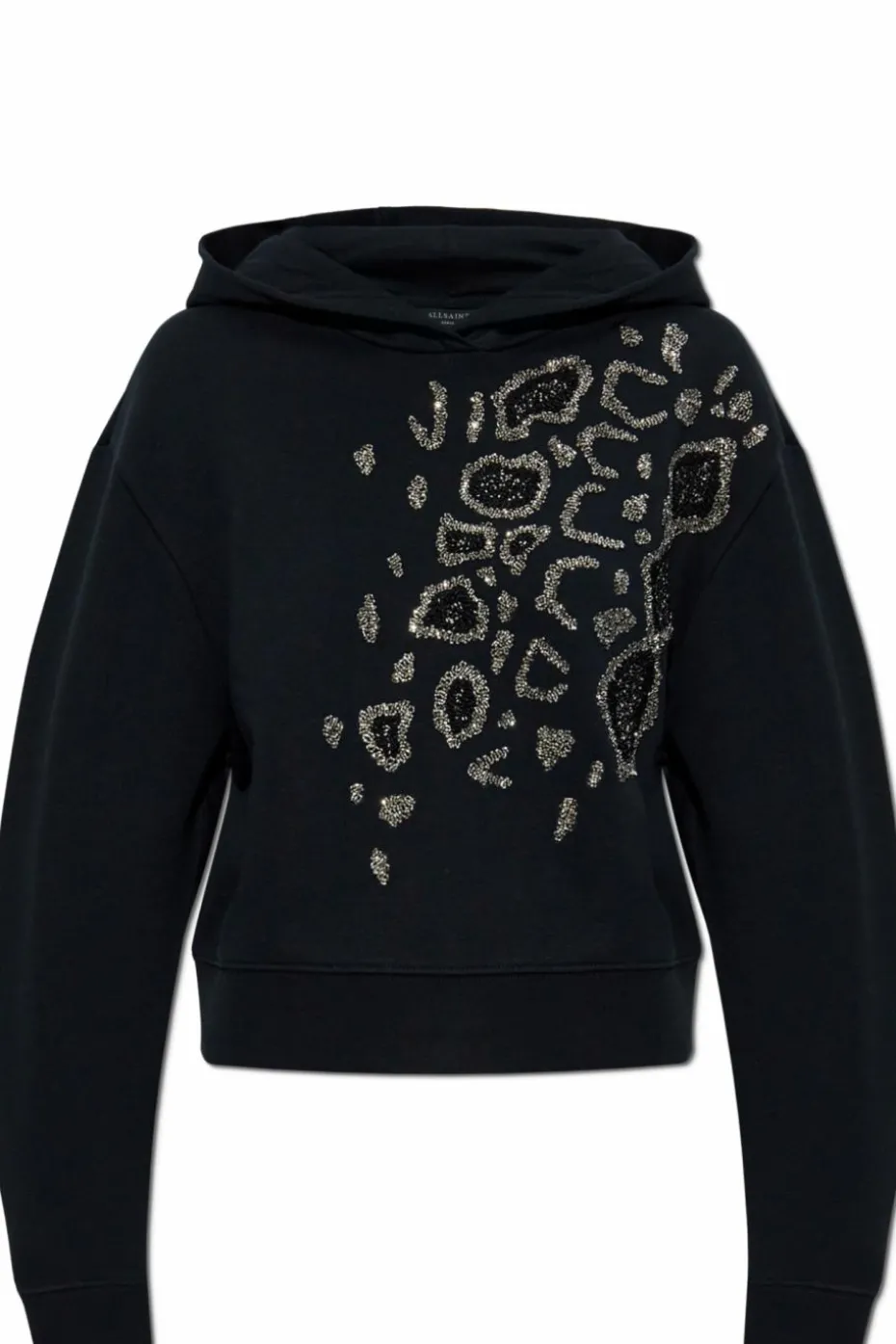 AllSaints CZARNY Bluza `Flow`