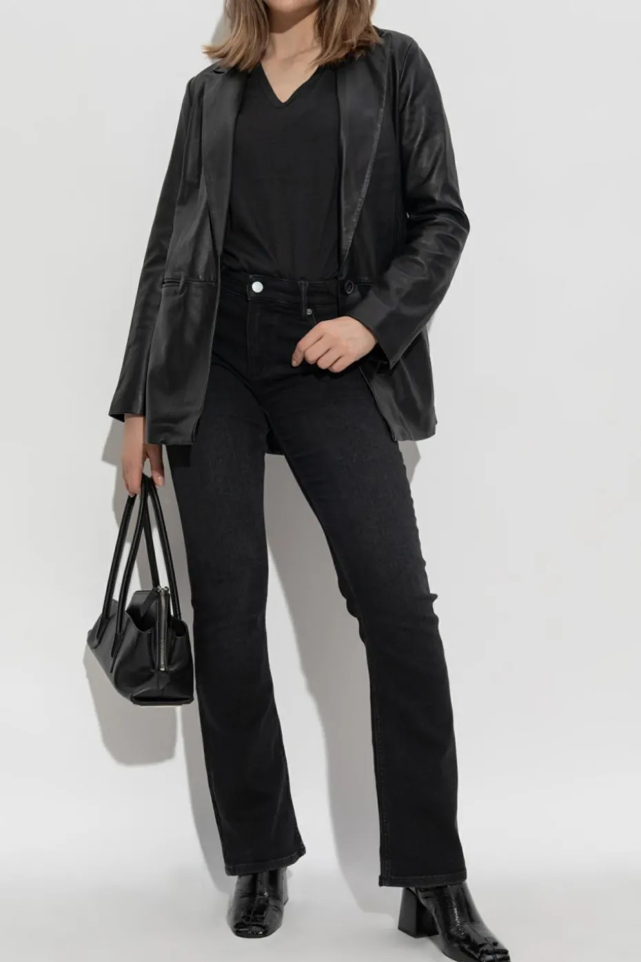 AllSaints CZARNY Jeansy `Haldan`
