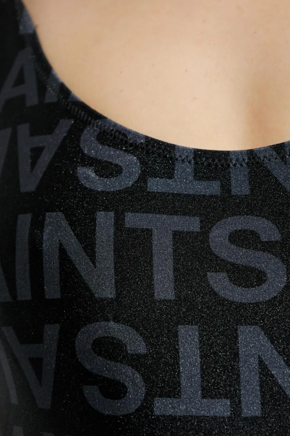 AllSaints CZARNY Jednoczęściowy kostium kąpielowy `Cay`