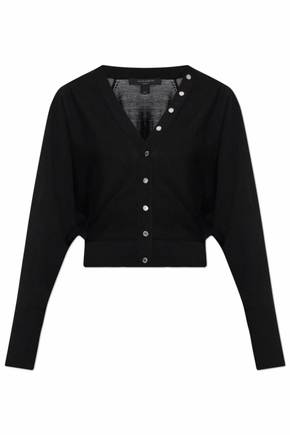 AllSaints CZARNY Kardigan `Honor`