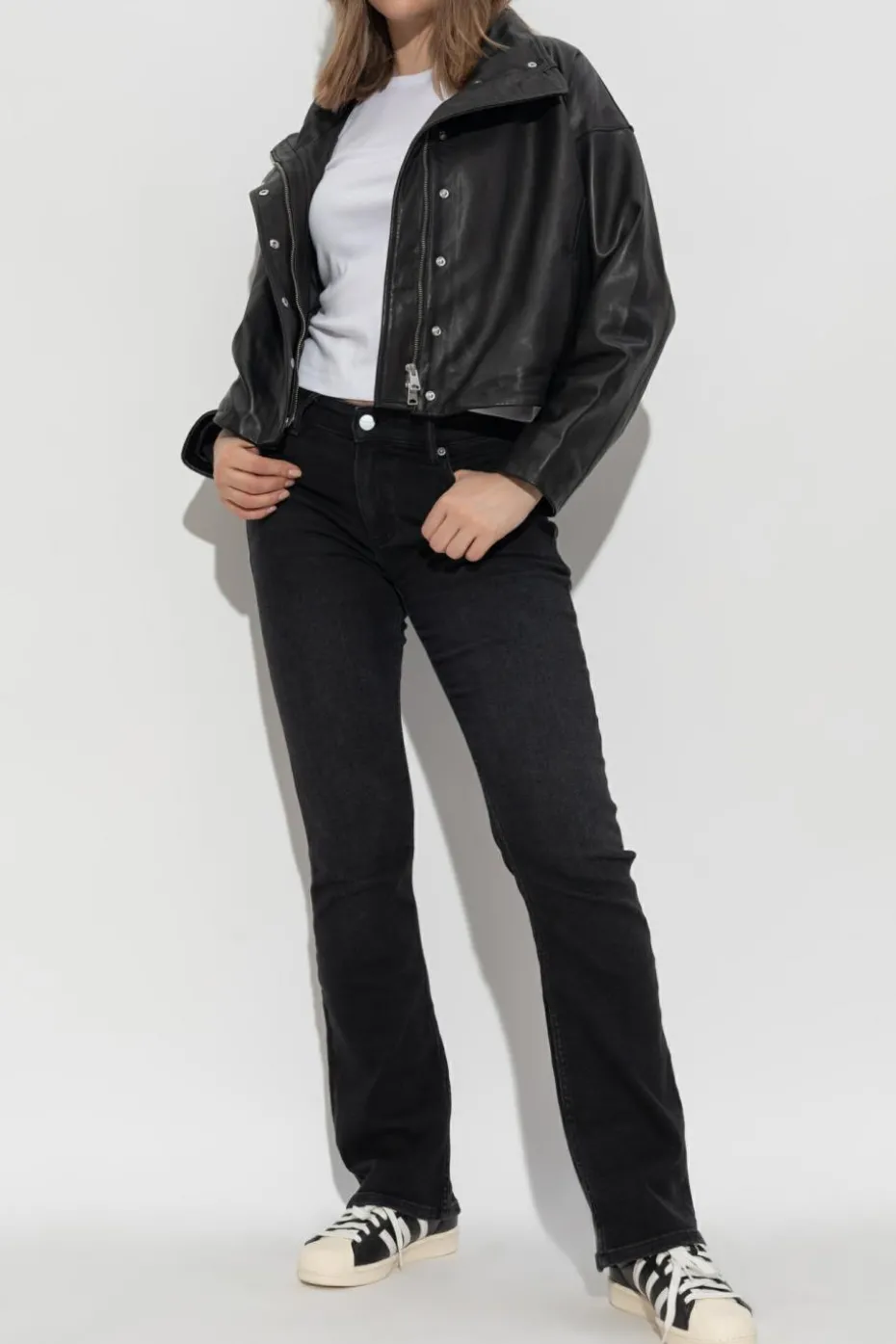 AllSaints CZARNY Kurtka `Ryder`