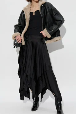 AllSaints CZARNY Top `Mio`