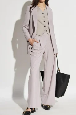 AllSaints FIOLETOWY Spodnie `Aleida`