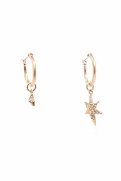 AllSaints ZŁOTY Kolczyki z zawieszką